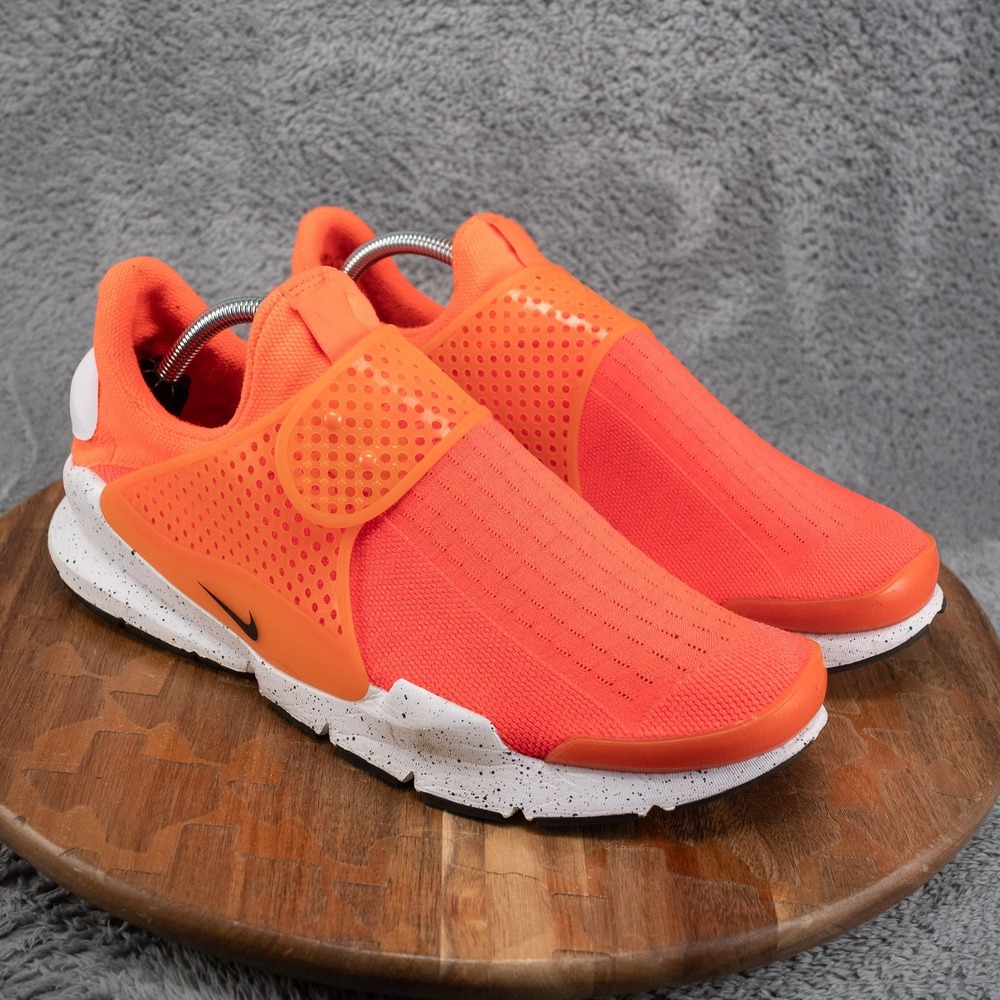 Nike Sock Dart SE Total Crimson Mens Size 10 Orange White Shoes 833124-800